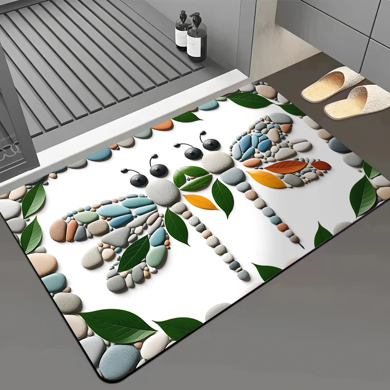Dragonfly-Themed Bath Mat Stornfield