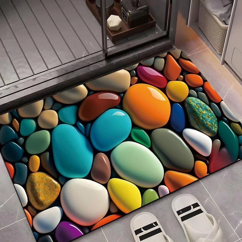 Decorative Pebble Pattern Area Mat Stornfield