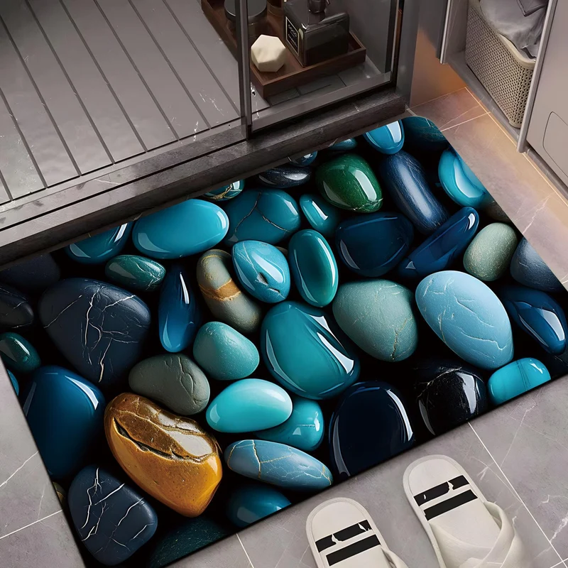 Decorative Pebble Pattern Area Mat Stornfield