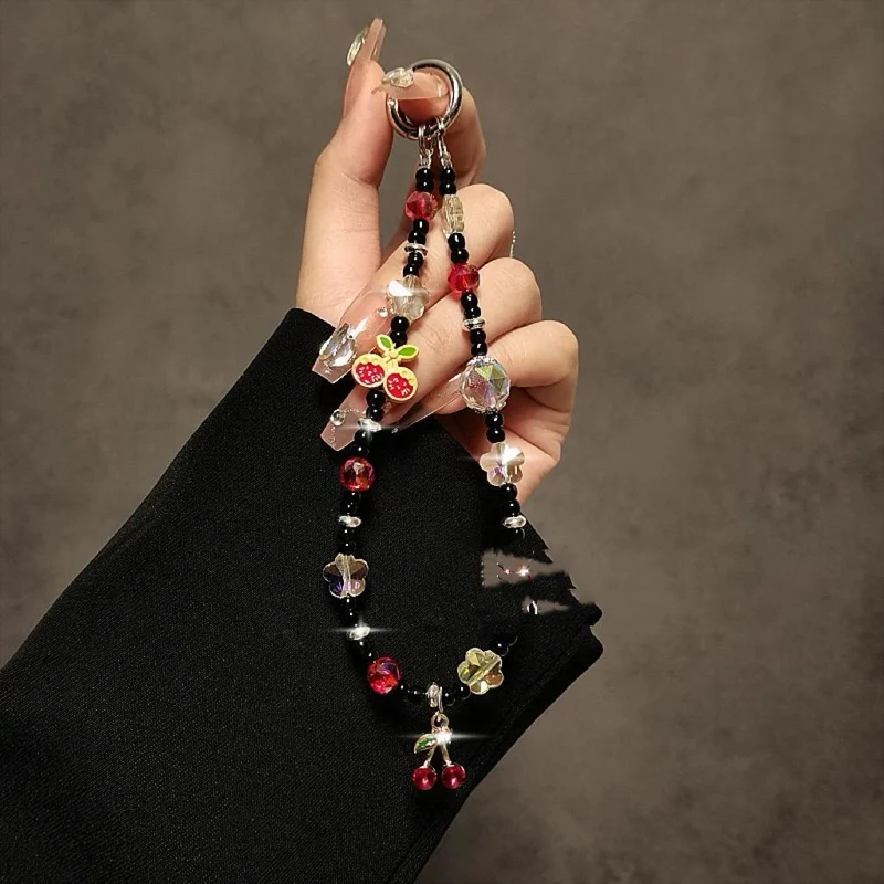 Beeren-Themed Perlen Handy Charm Karnz
