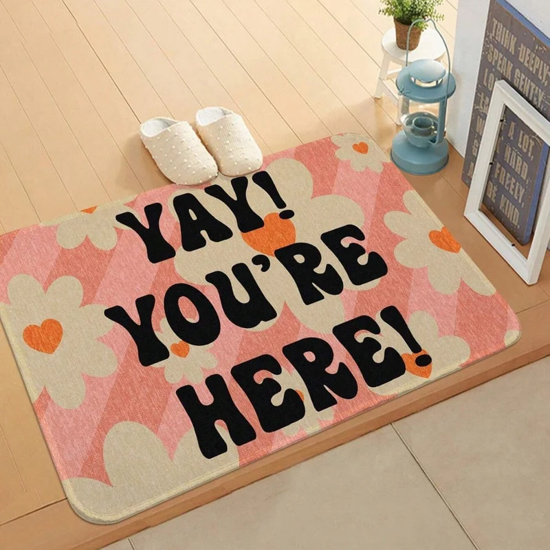 Decorative Geometric Welcome Mat Stornfield