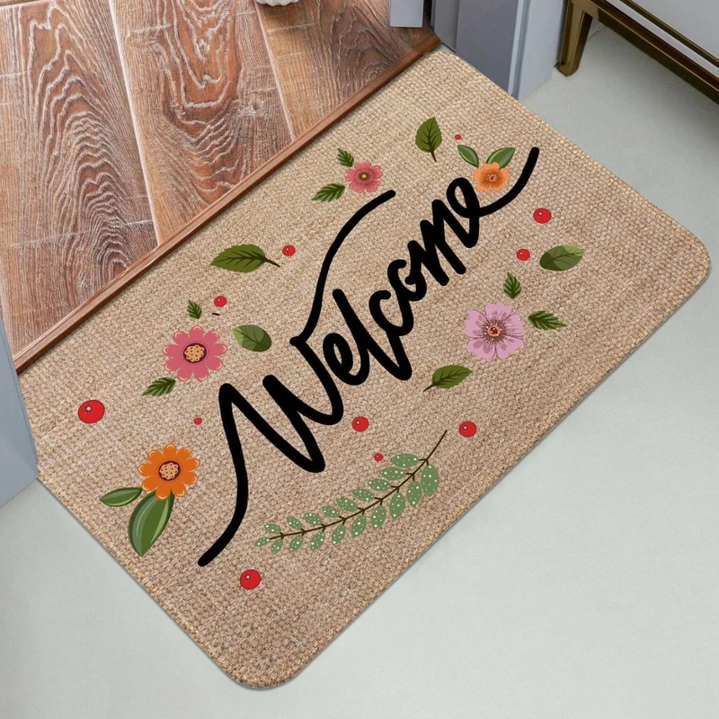 Decorative Geometric Welcome Mat Stornfield