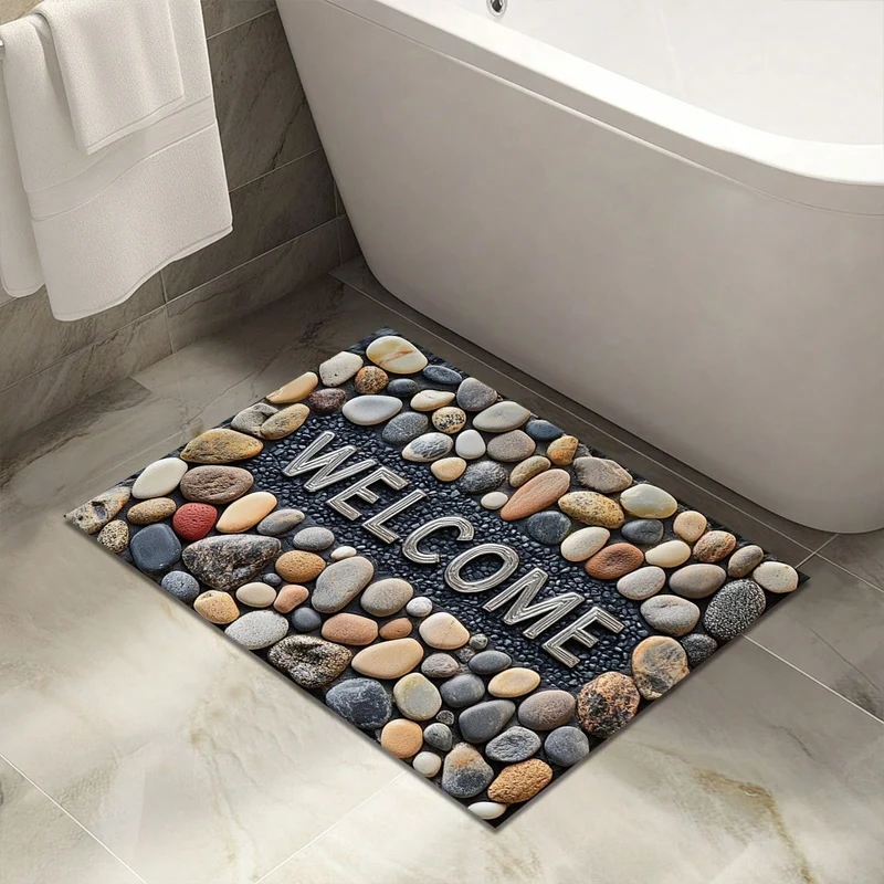 Decorative Geometric Welcome Mat Stornfield