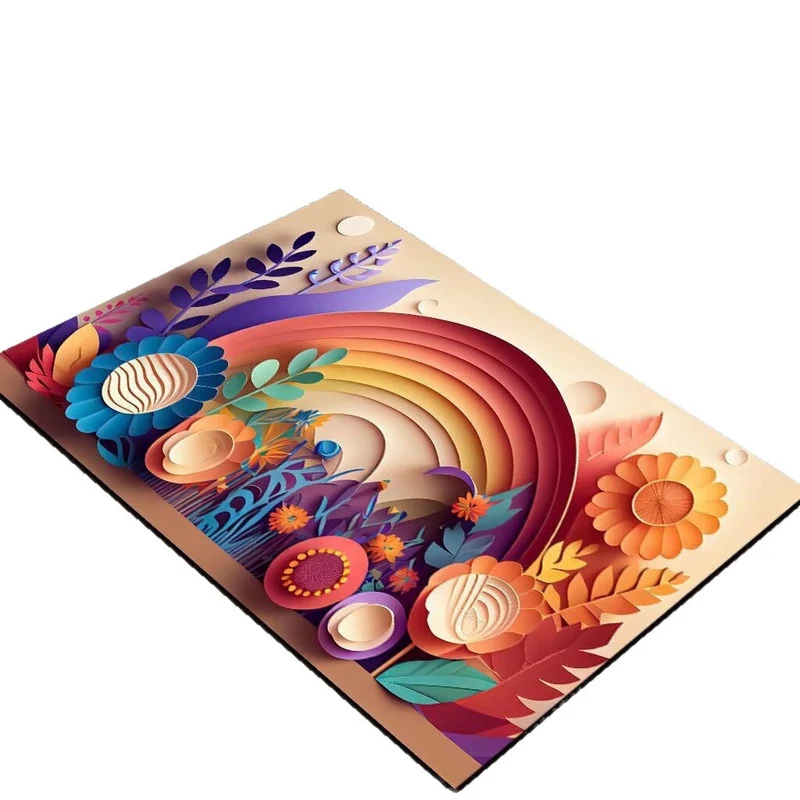 Decorative Floral Kitchen Mat Stornfield