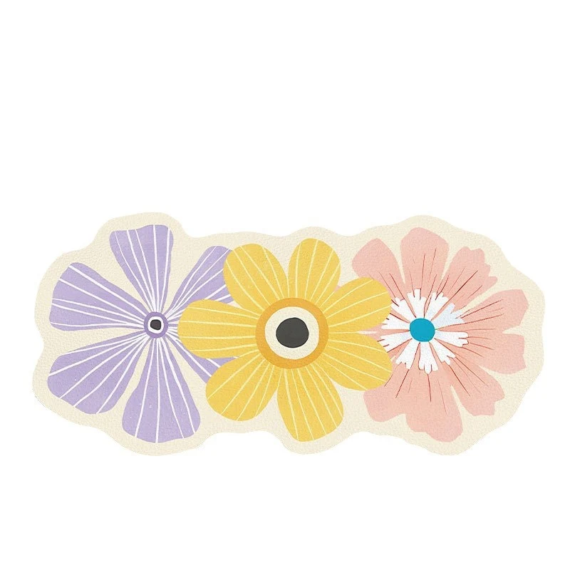 Decorative Floral Bath Mat Stornfield