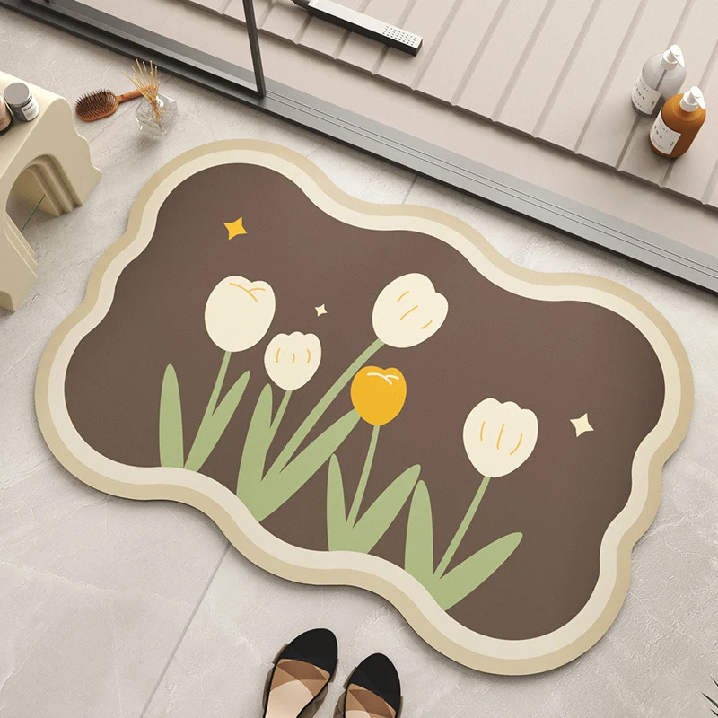 Decorative Floral Area Mat Stornfield