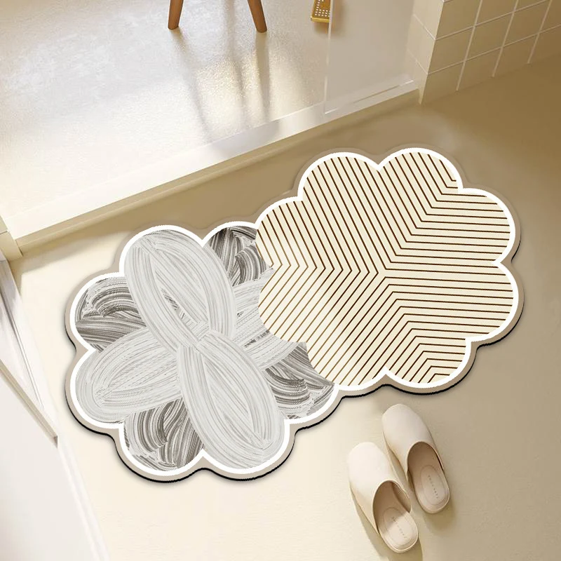 Decorative Cloud-Shaped Bath Mat Stornfield