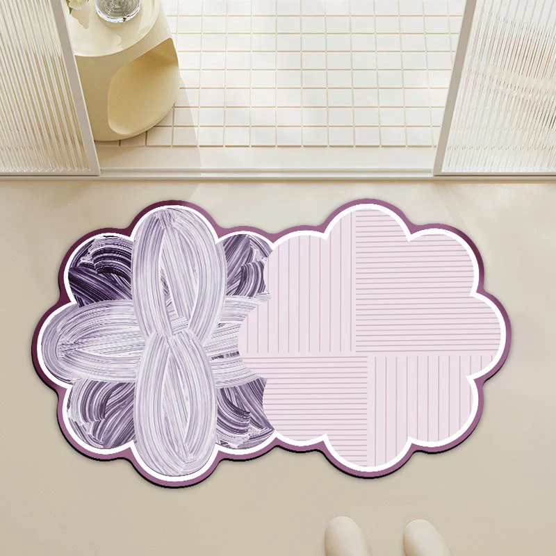 Decorative Cloud-Shaped Bath Mat Stornfield
