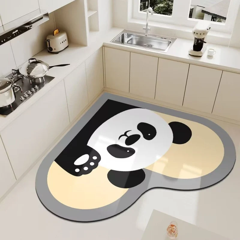 Cute Panda Themed Kitchen Floor Mat Stornfield