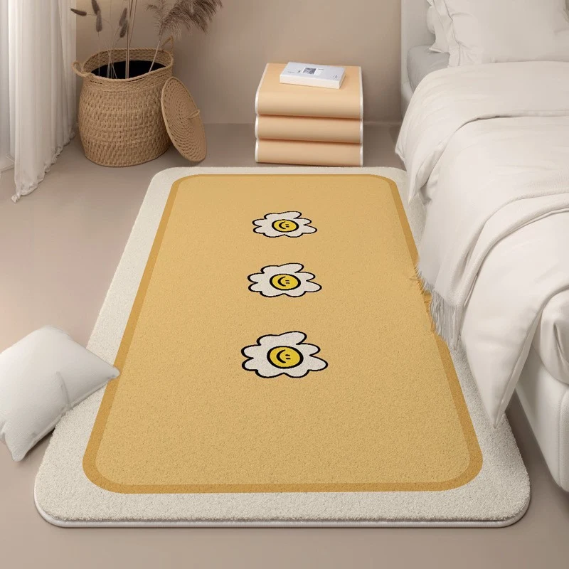 Cute Floral-Themed Memory Foam Area Rug Stornfield