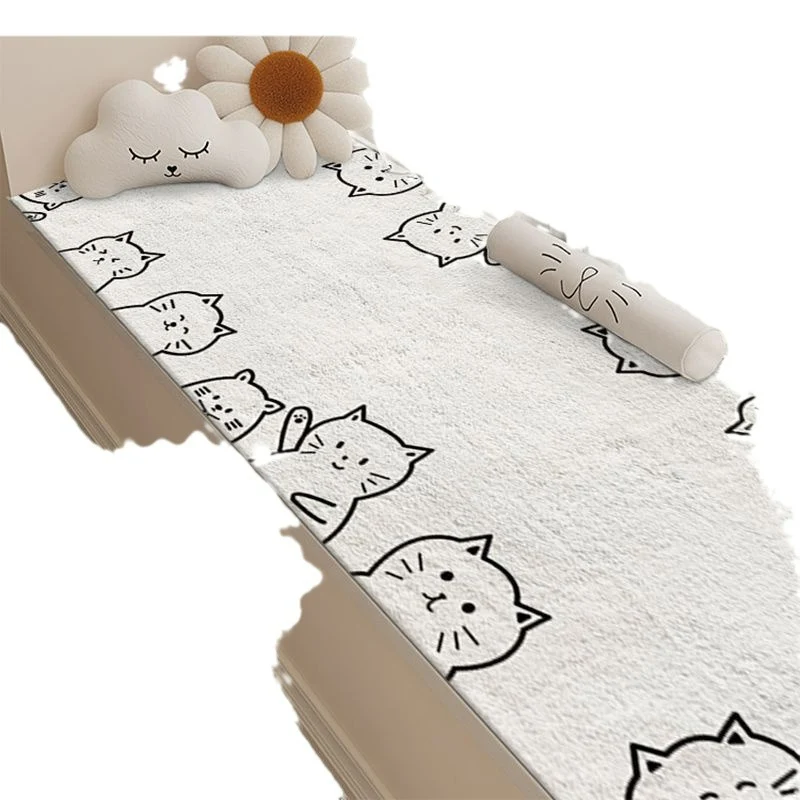 Cute Cat-Themed Plush Bath Mat Stornfield