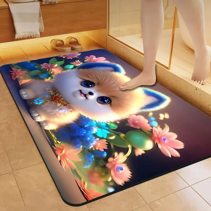 Cute Cat-Themed Bath Mat Stornfield