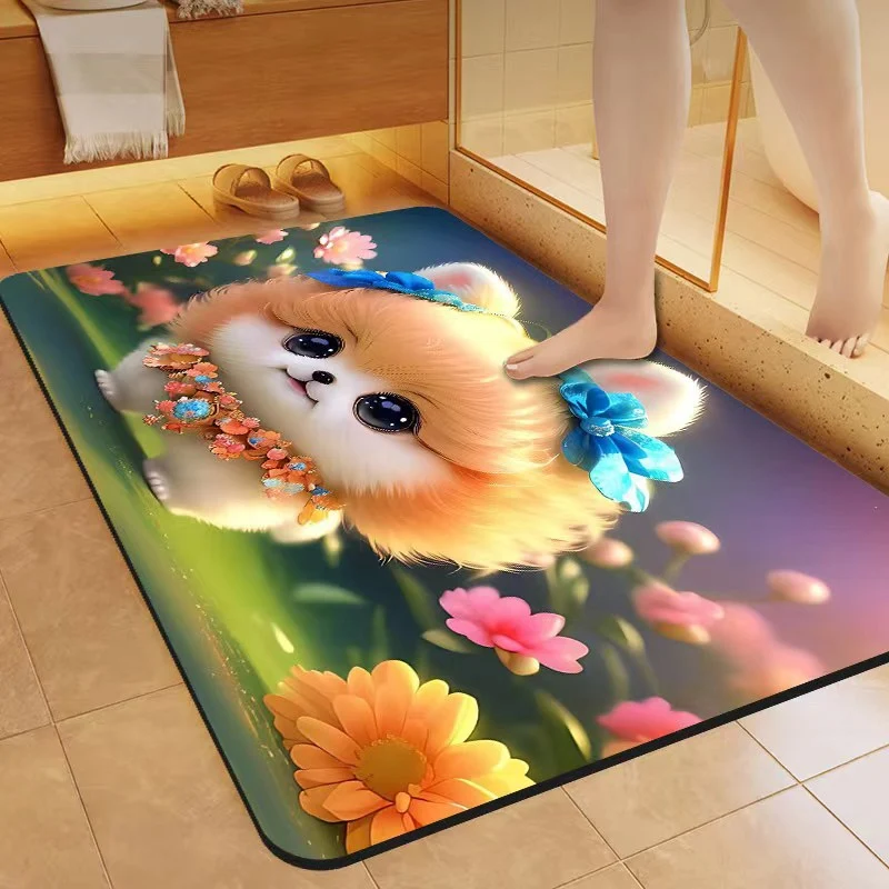 Cute Cat-Themed Bath Mat Stornfield