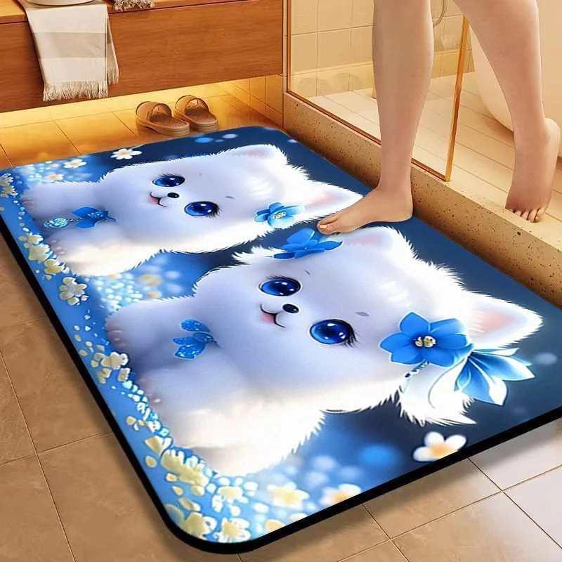 Cute Cat-Themed Bath Mat Stornfield