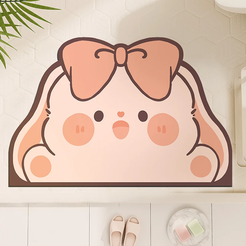 Cute Cartoon Dog-Shaped Bath Mat Stornfield