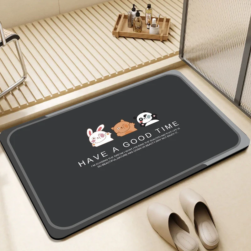 Cute Bunny-Themed Bathroom Mat Stornfield