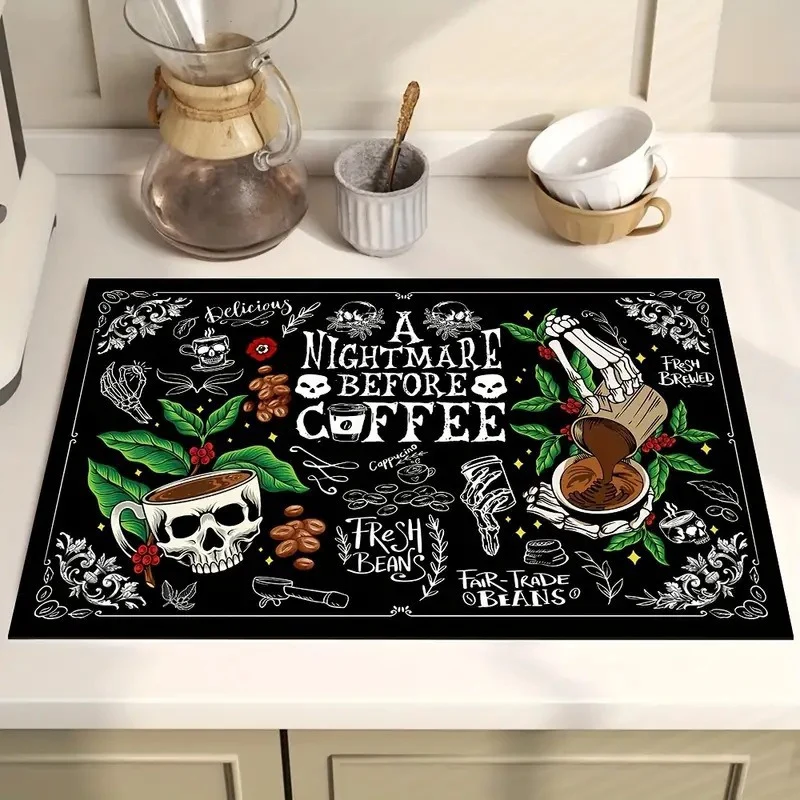 Coffee Bar Kitchen Mat Stornfield