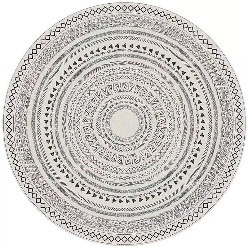 Circular Vintage Floral Area Rug Stornfield