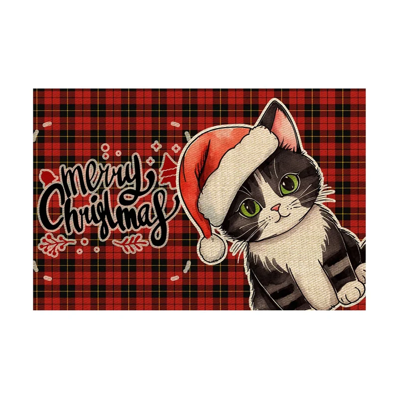 Christmas-Themed Decorative Door Mat Stornfield