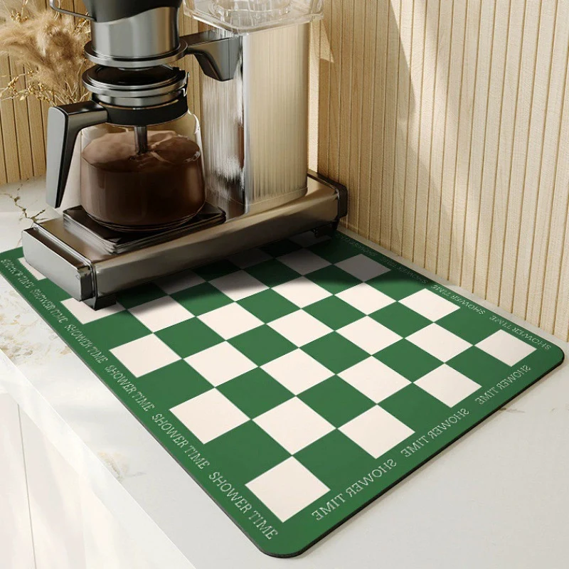 Checkerboard Design Kitchen Mat Stornfield