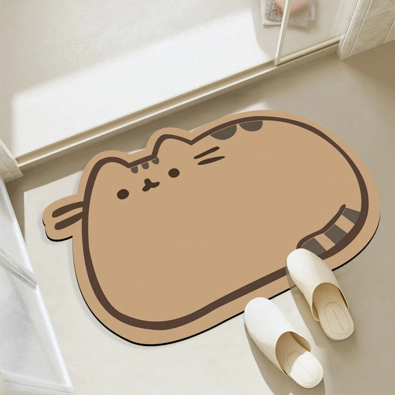 Cat-Themed Plush Bath Mat Stornfield
