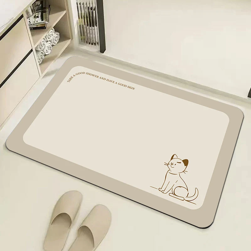 Cat-Themed Non-Slip Bath Mat Stornfield