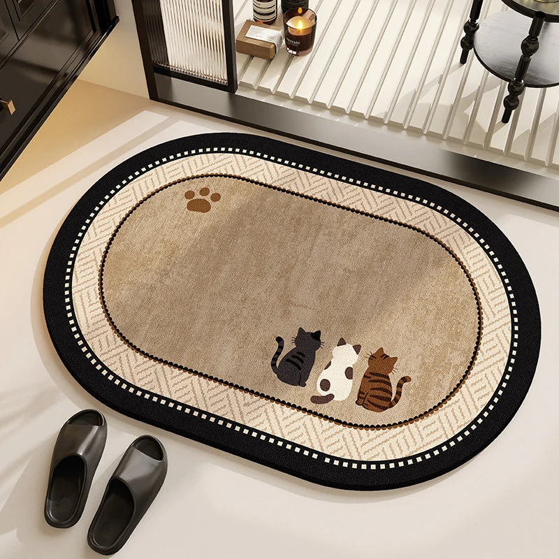 Cat-Themed Decorative Area Mat Stornfield