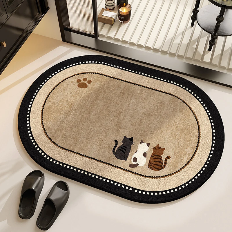 Cat-Themed Decorative Area Mat Stornfield