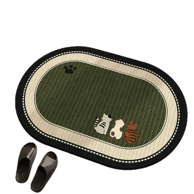 Cat-Themed Decorative Area Mat Stornfield