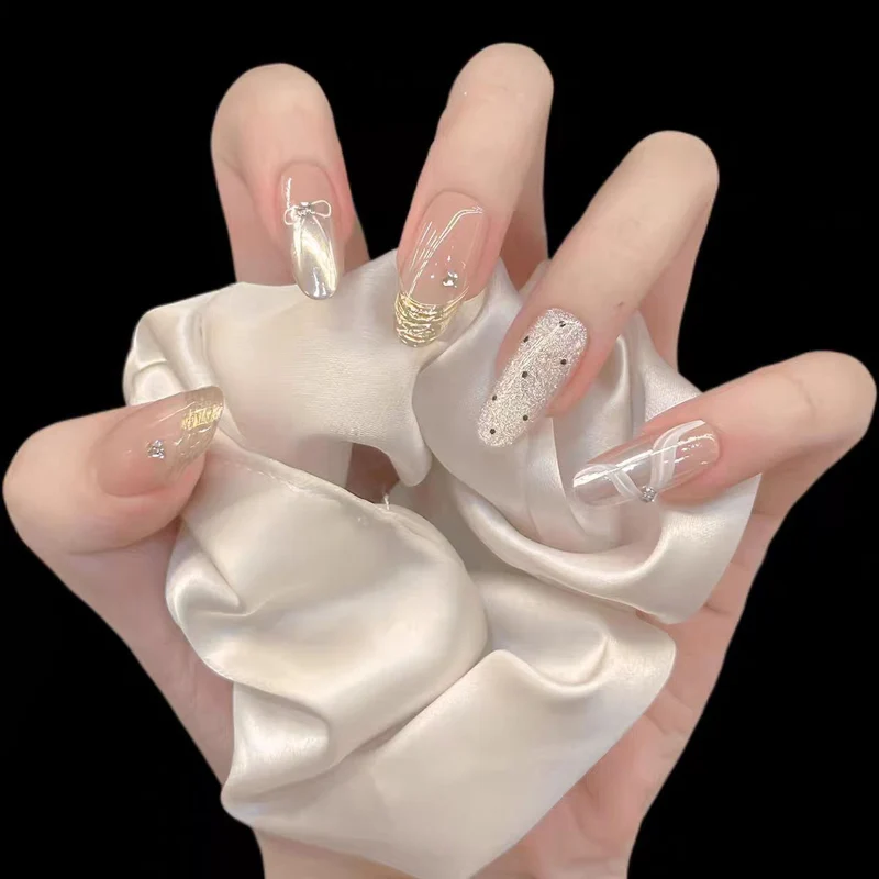 Artisanal Luxury Press-On Nail Set Stornfield