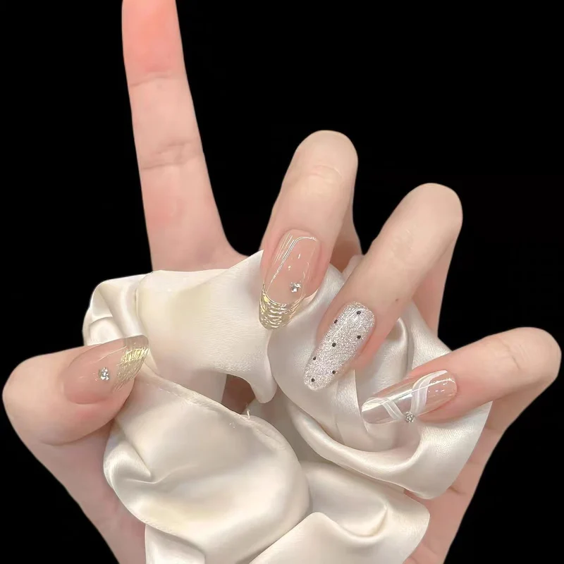 Artisanal Luxury Press-On Nail Set Stornfield