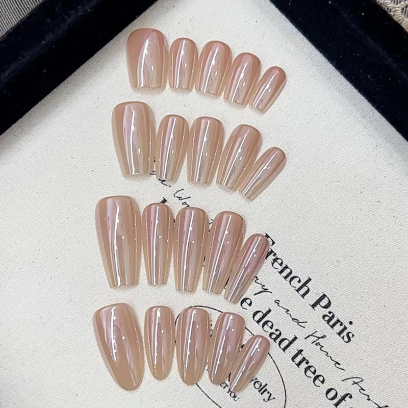 Stylish Glossy Press-On Nail Set Stornfield