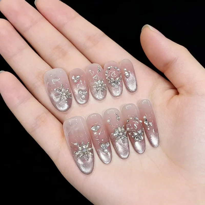 Sparkling Decorative Press-On Nails Set Stornfield