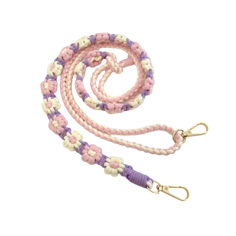 Macrame-Hundeleine mit floralen Details Karnz
