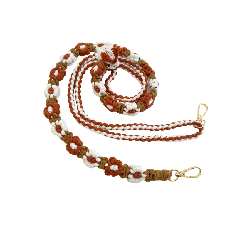 Macrame-Hundeleine mit floralen Details Karnz