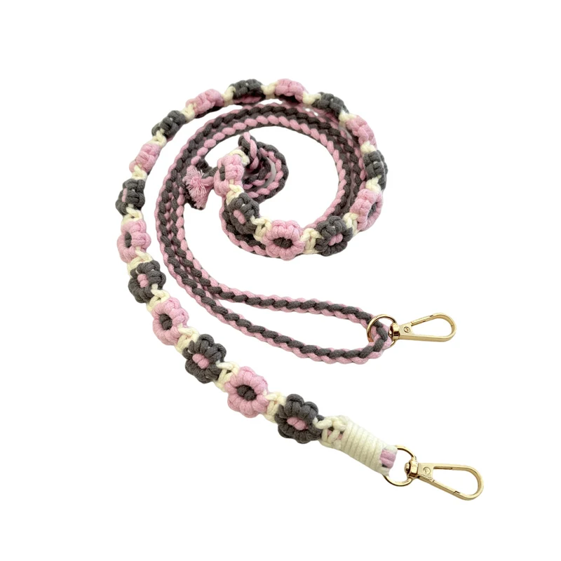 Macrame-Hundeleine mit floralen Details Karnz