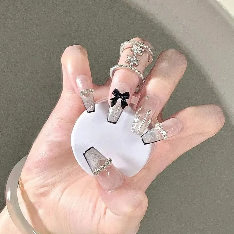 Premium Rhinestone-Embellished Press-On Nail Set Stornfield 1787296405