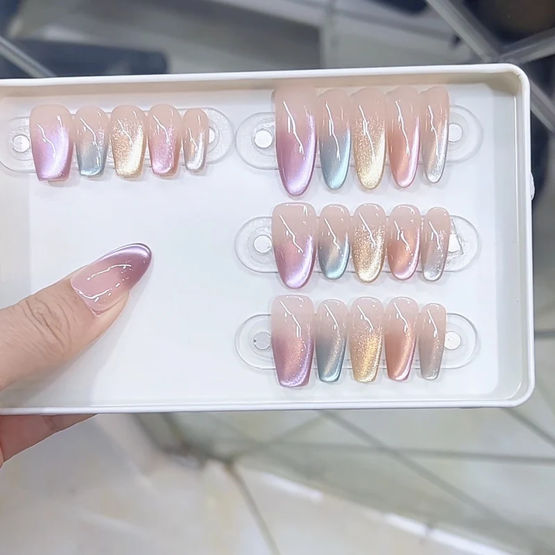 Premium Ombre Effect Press-On Nail Set Stornfield