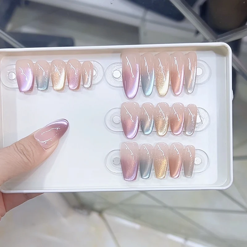 Premium Ombre Effect Press-On Nail Set Stornfield