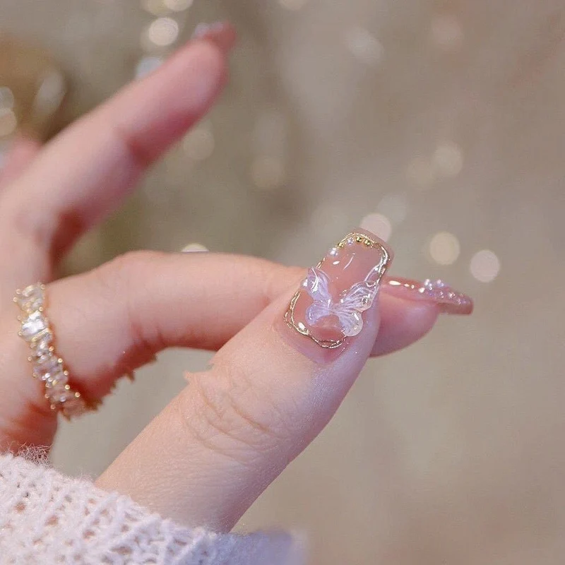Premium Decorative Press-On Nail Design Stornfield
