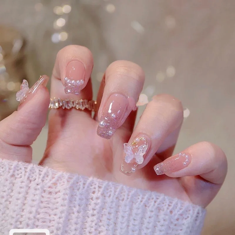 Premium Decorative Press-On Nail Design Stornfield