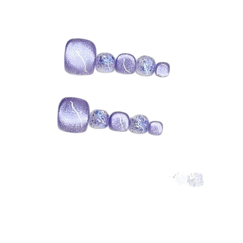 Glittery Press-On Nail Tips Set Stornfield