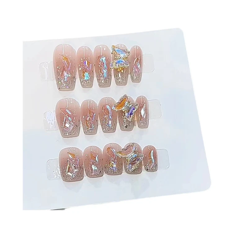 Glittery Acrylic Press-On Nails Stornfield
