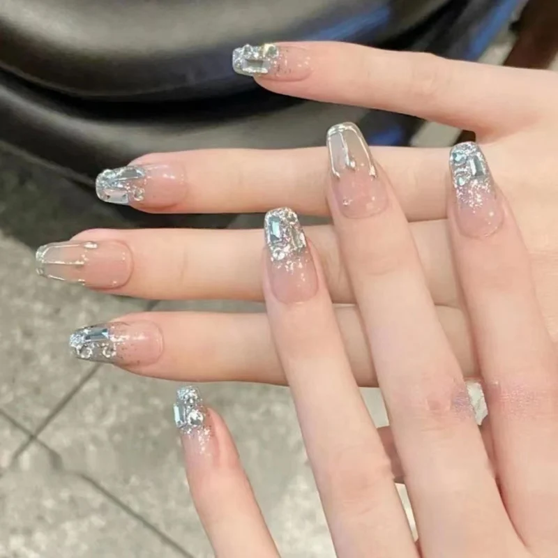Glitter-Accented Press-On Nail Set Stornfield