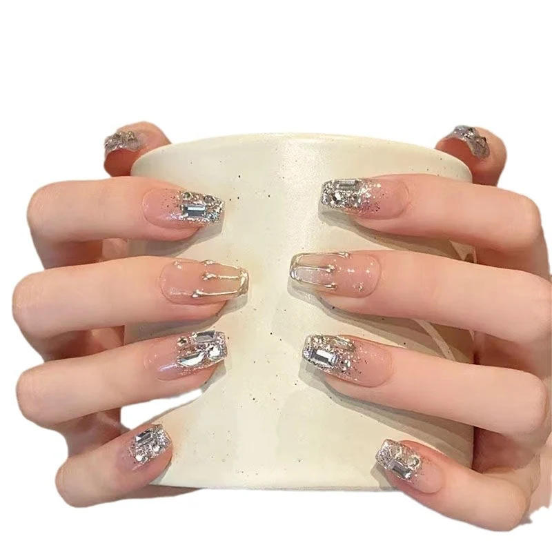 Glitter-Accented Press-On Nail Set Stornfield