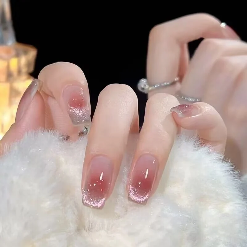 Glamorous Glittery Ombre Press-On Nails Stornfield