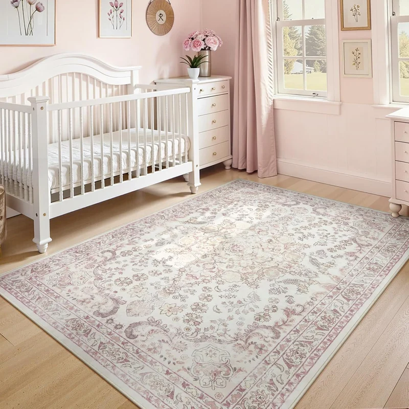 Vintage Floral Pattern Teppich