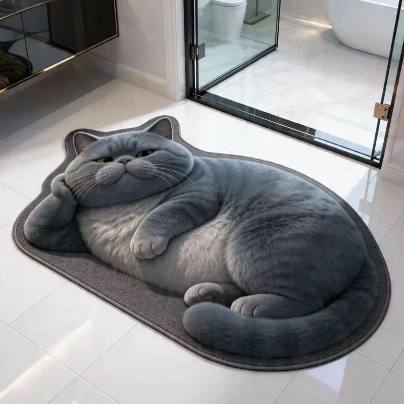 Plüsch Cartoon Katze Teppich