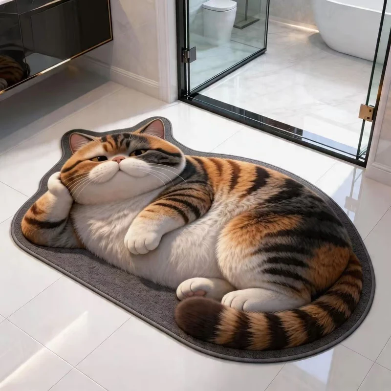 Plüsch Cartoon Katze Teppich
