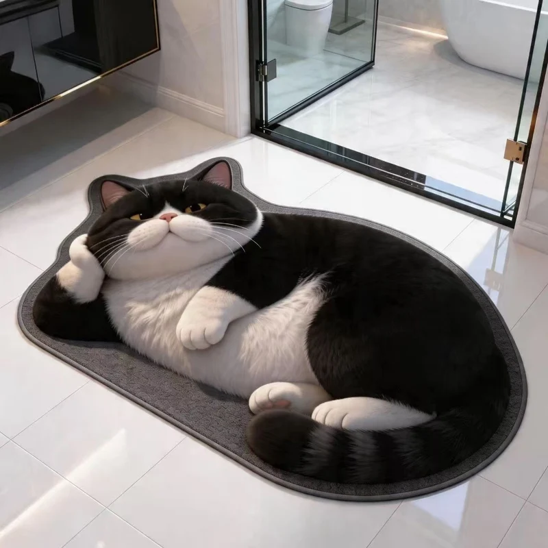 Plüsch Cartoon Katze Teppich